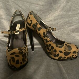Vera Wang Leopard Stilettos.